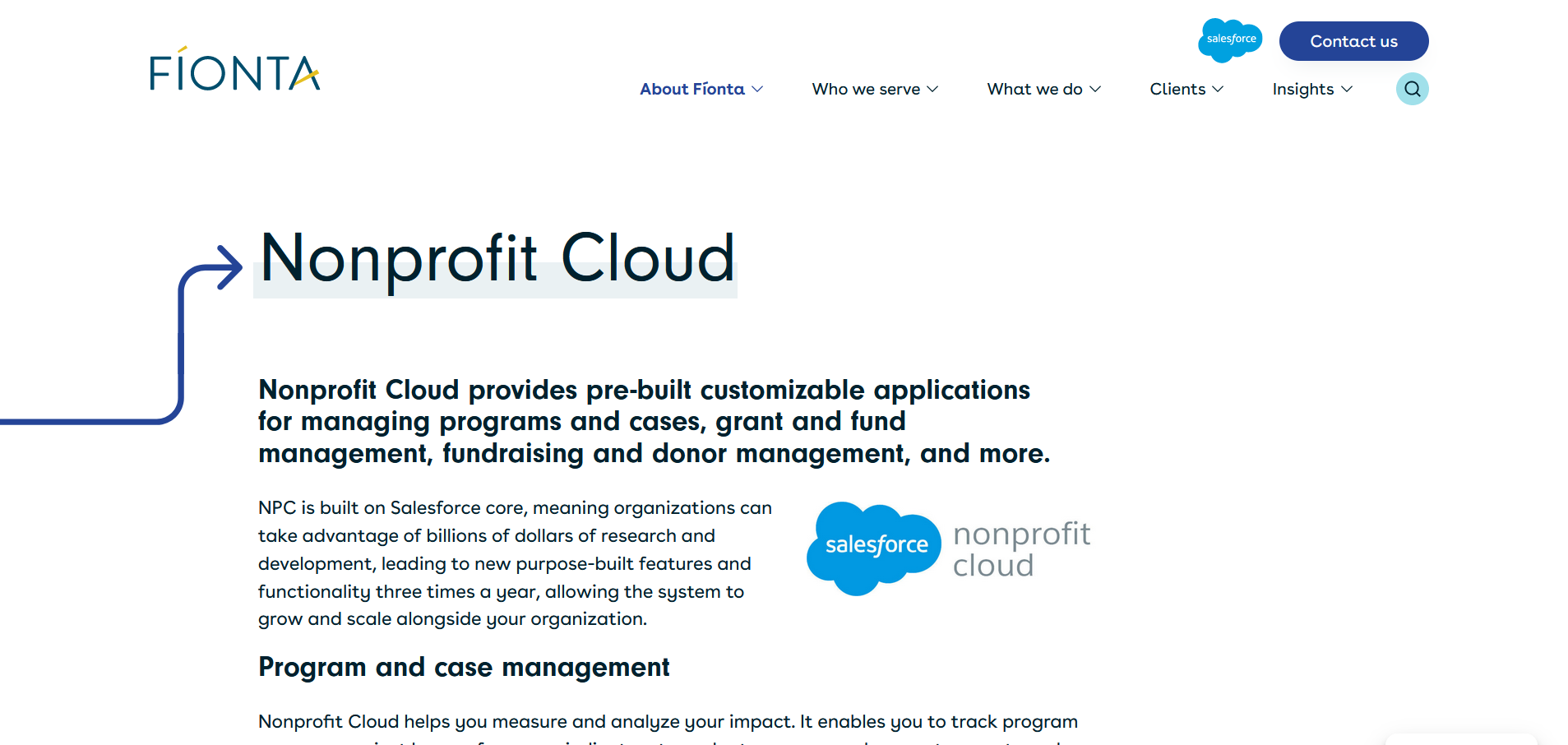 Salesforce Nonprofit Cloud