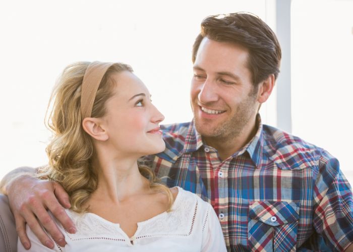 Happy Couple Looking Each Other
