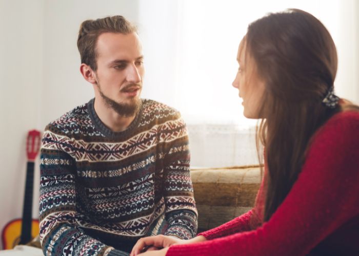 Calm Couple After Argument