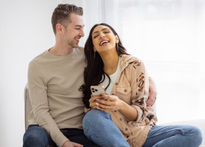 Couple Laughing