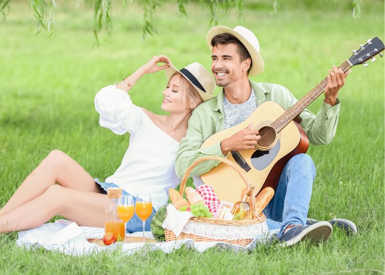 Couple On Picnic