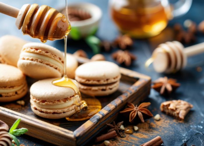 Cinnamon Oatmeal Cookies With Honey Drizzle