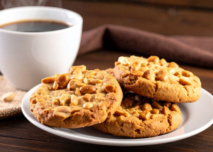 Peanut Butter Cookies With Soft Centers