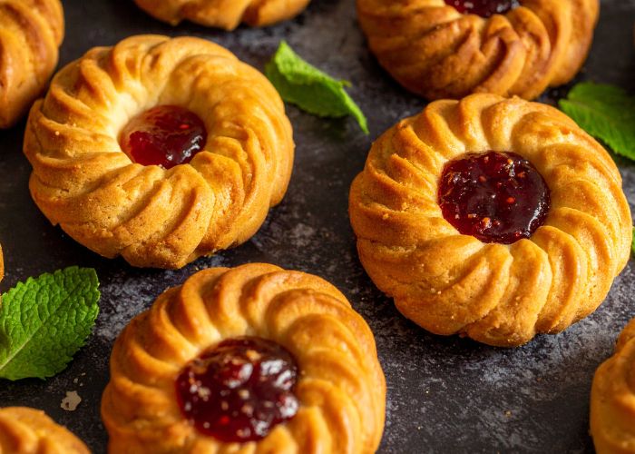 Almond Thumbprint Cookies With Jam