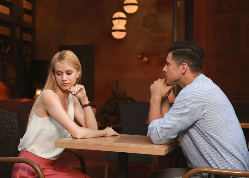 A Bored Couple To Each Other