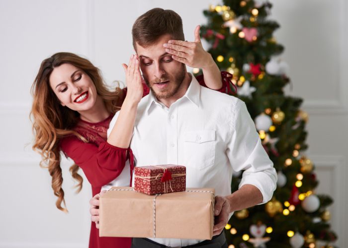 Couple At Christmas