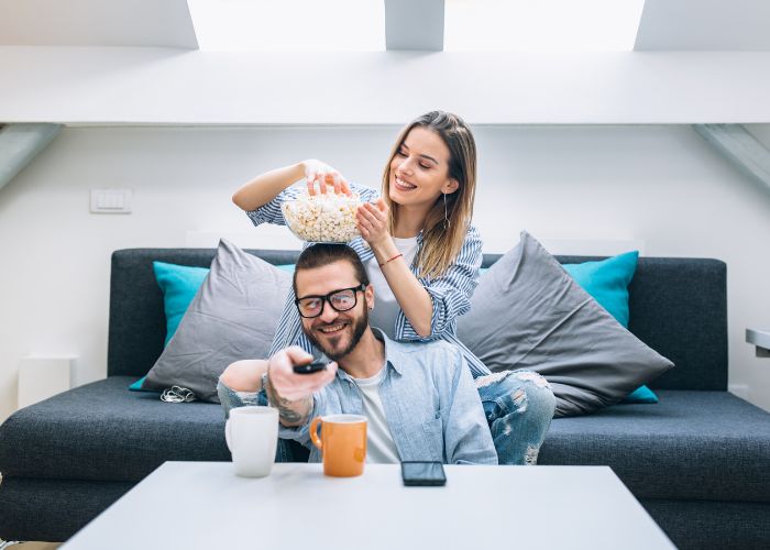 Couple Watching Tv