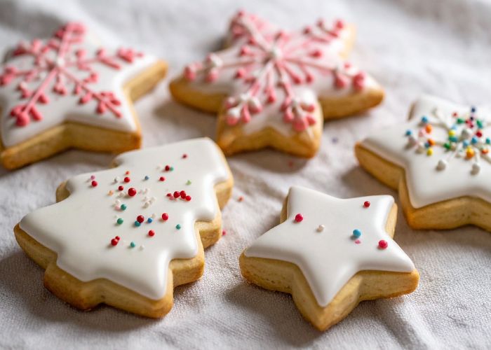 Soft Vanilla Sugar Cookies With Sparkle Topping