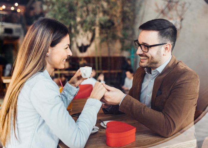 Couple At Cafe