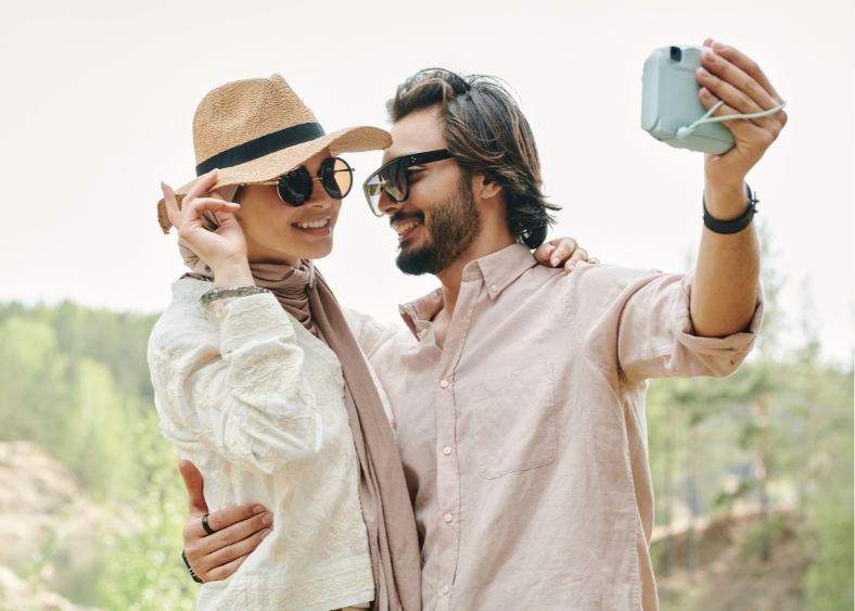 Couple Taking Selfie