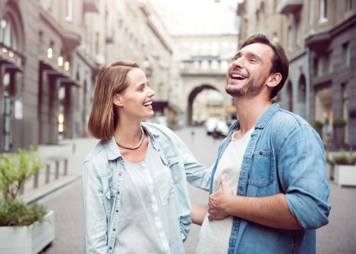 Couple Laughing