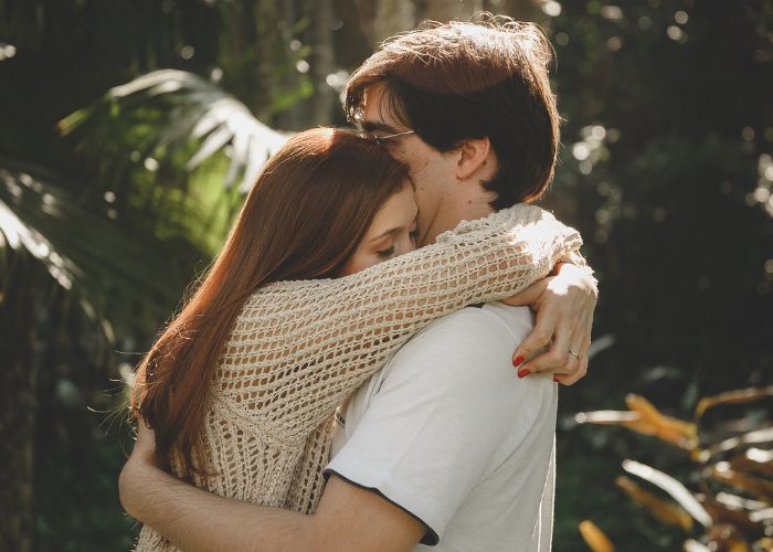 A Couple Hugging Each Other