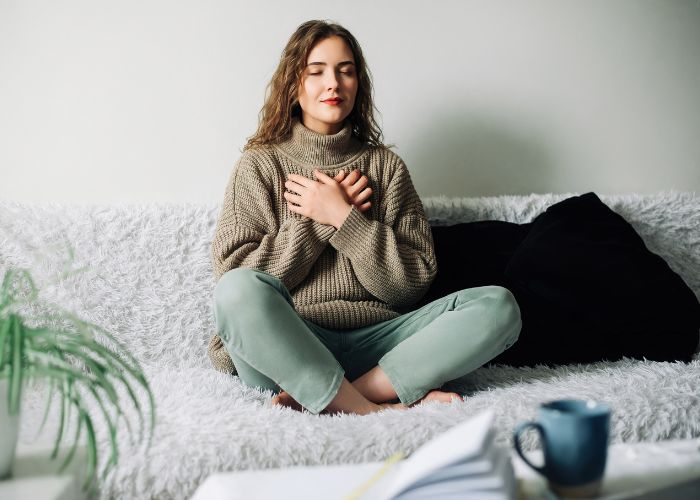 A Woman Healing After A Breakup