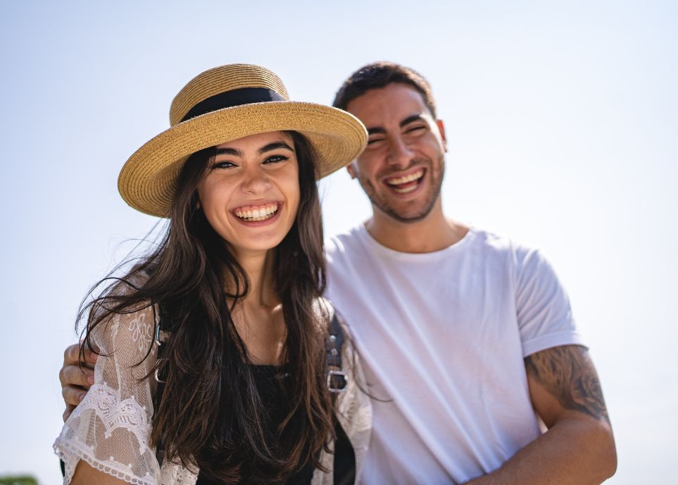 Happy Couple Enjoying Outdoor