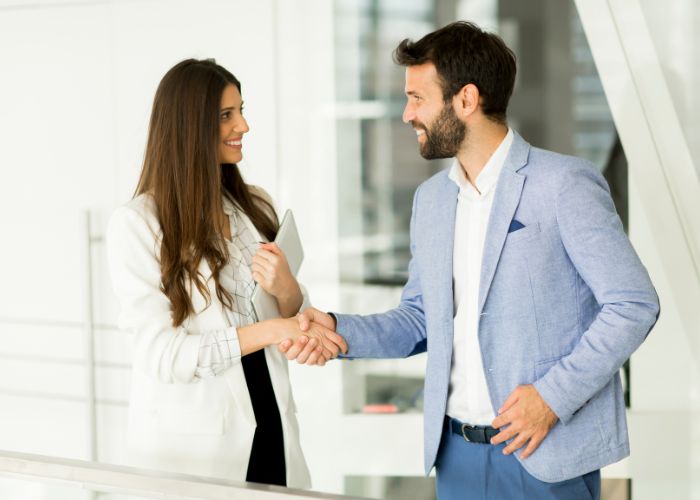 Office Handshake