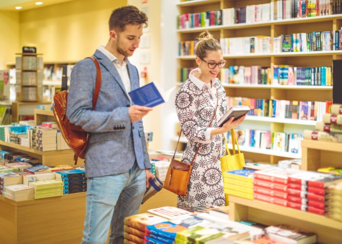 Couple In Bookstore