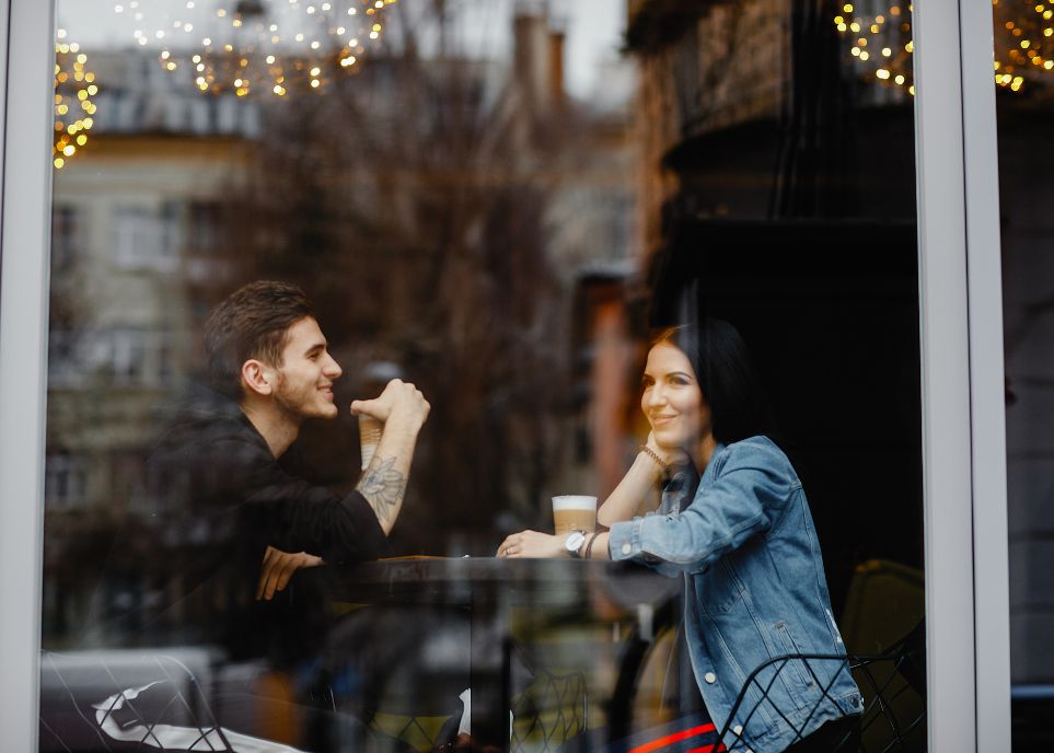 Couple At Cafe